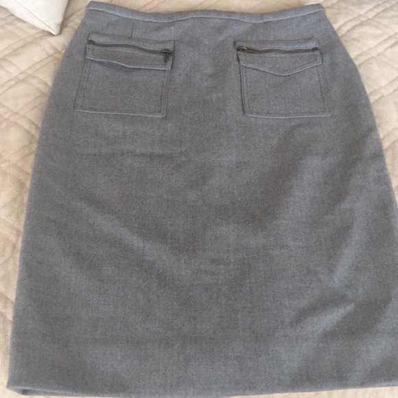 J Crew Gray Wo Pencil Skirt - Picture 1 of 4